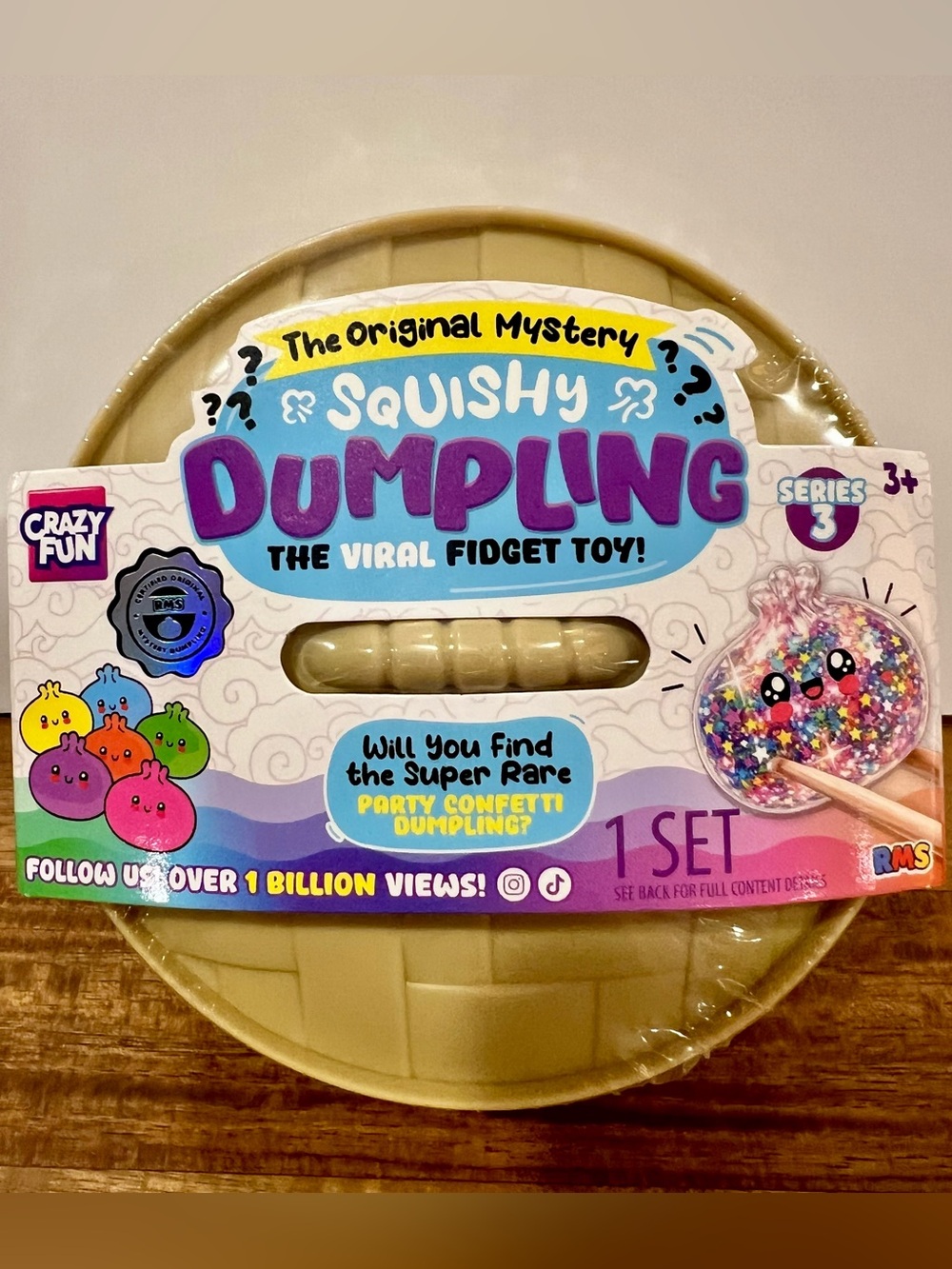 🎉 🔥VIRAL RMS Mystery Squishy Dumpling Party Confetti 🎉 - Series 3